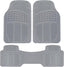 2 Piece Front Heavy Duty Front & Rear Rubber Floor Mats 