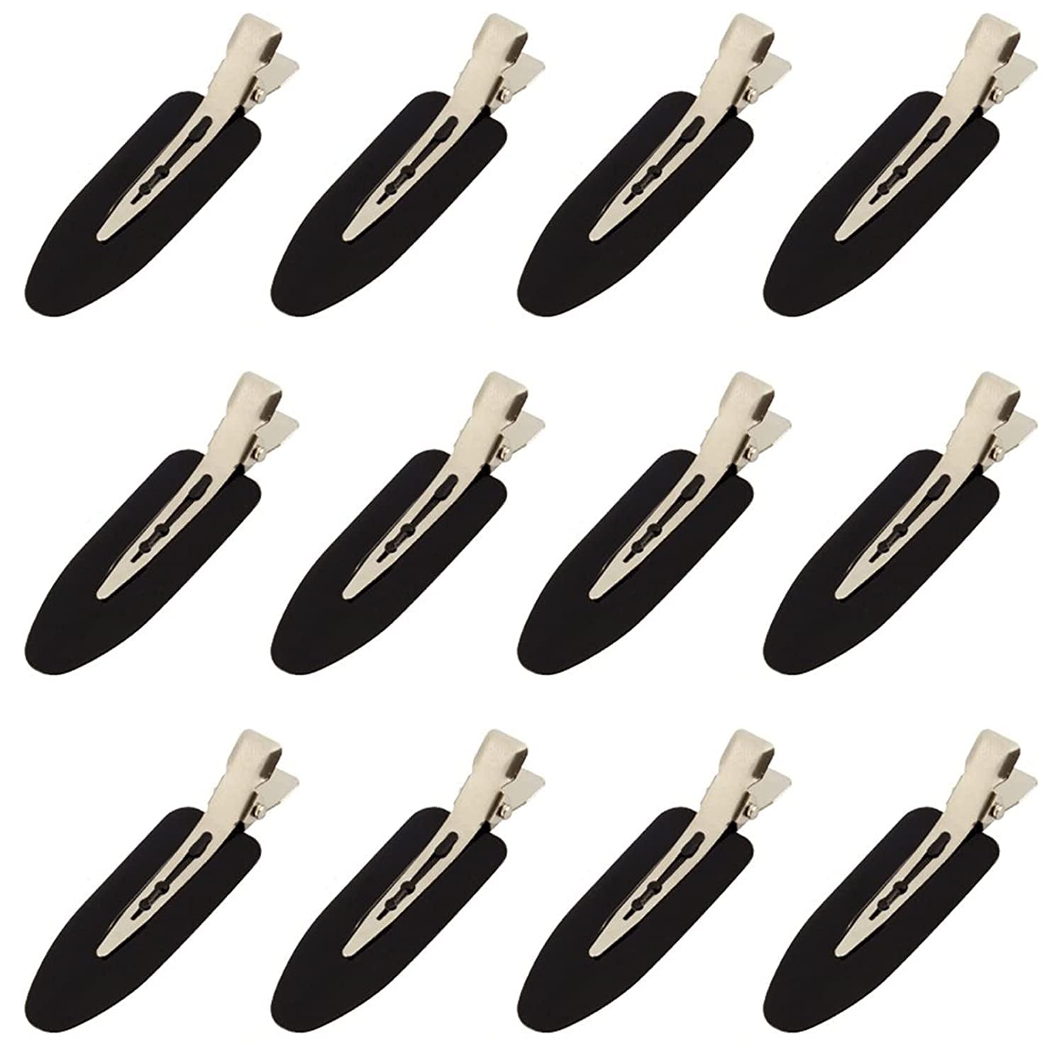 8 Pieces No bend / No Crease Hair Clips Styling Duck Bill Clips No Dent Alligator Hair Barrettes for Salon Hairstyle Hairdressing Bangs Waves Woman Girl Makeup Application