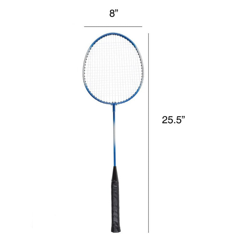  All-In-One Portable Badminton Set with Rackets, Birdies, and Net