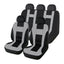 Premium Quality 5-Seat Auto Car Seat Covers Front Rear Head Rest Cover Protector Universal