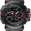 Military Watch for Men 50M Waterproof Clocks Luminous Hands Digital Wristwatches Black Gold Rubber Bracelet Sport Watches