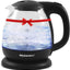 Electric 1.0L Bpa-Free Glass Kettle Cordless 360° Base, Stylish Blue LED Interior, Handy Auto Shut-Off Function – Quickly Boil Water for Tea & More