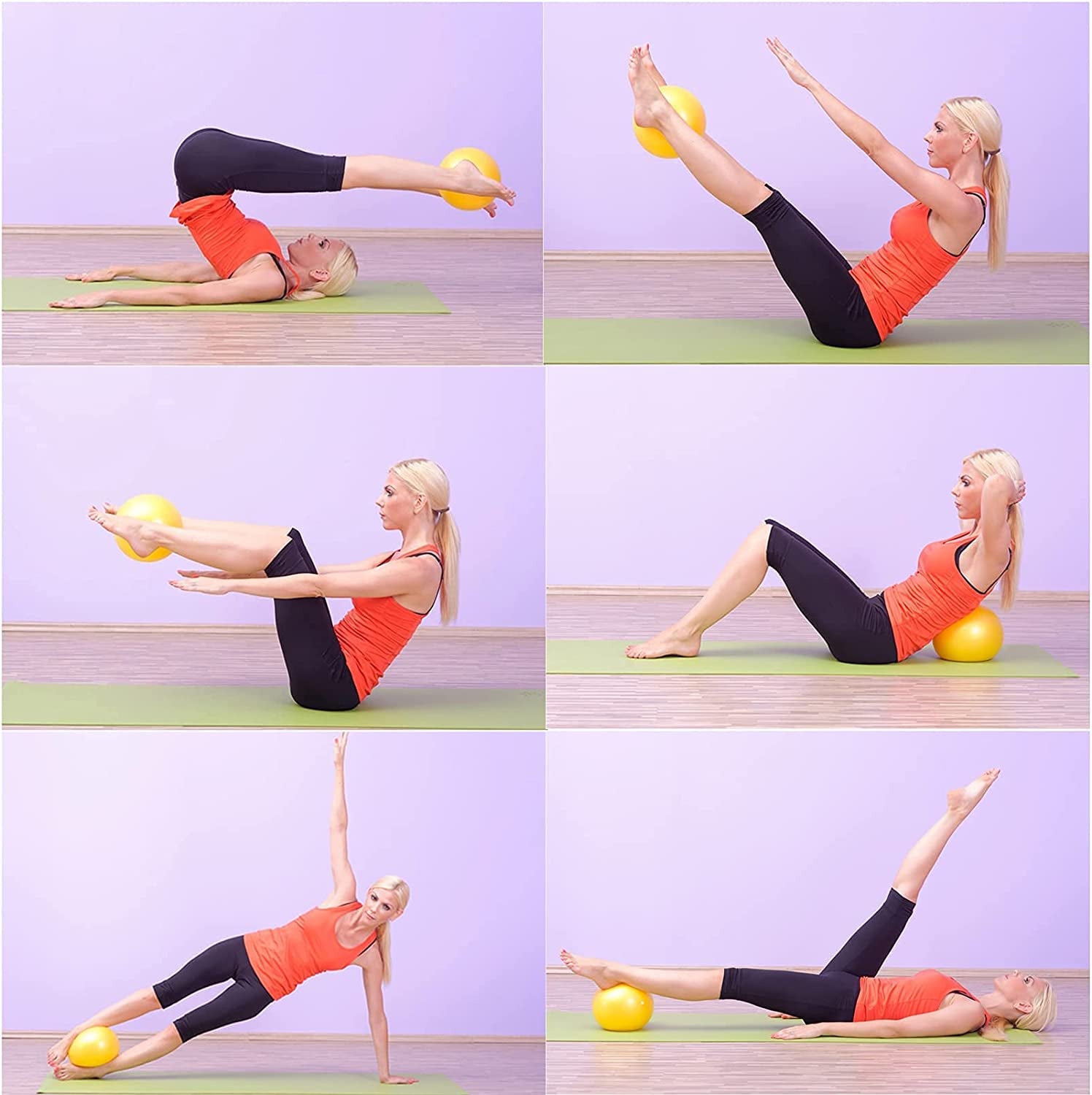 Pilates Exercise Ball  for Home with Pump