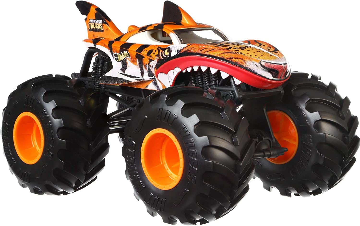 Hot Wheels Monster Truck 1:24 Scale Taxi Vehicle with Giant Wheels for Kids Age 3 to 8 Years Old Great Gift Toy Trucks Large Scales