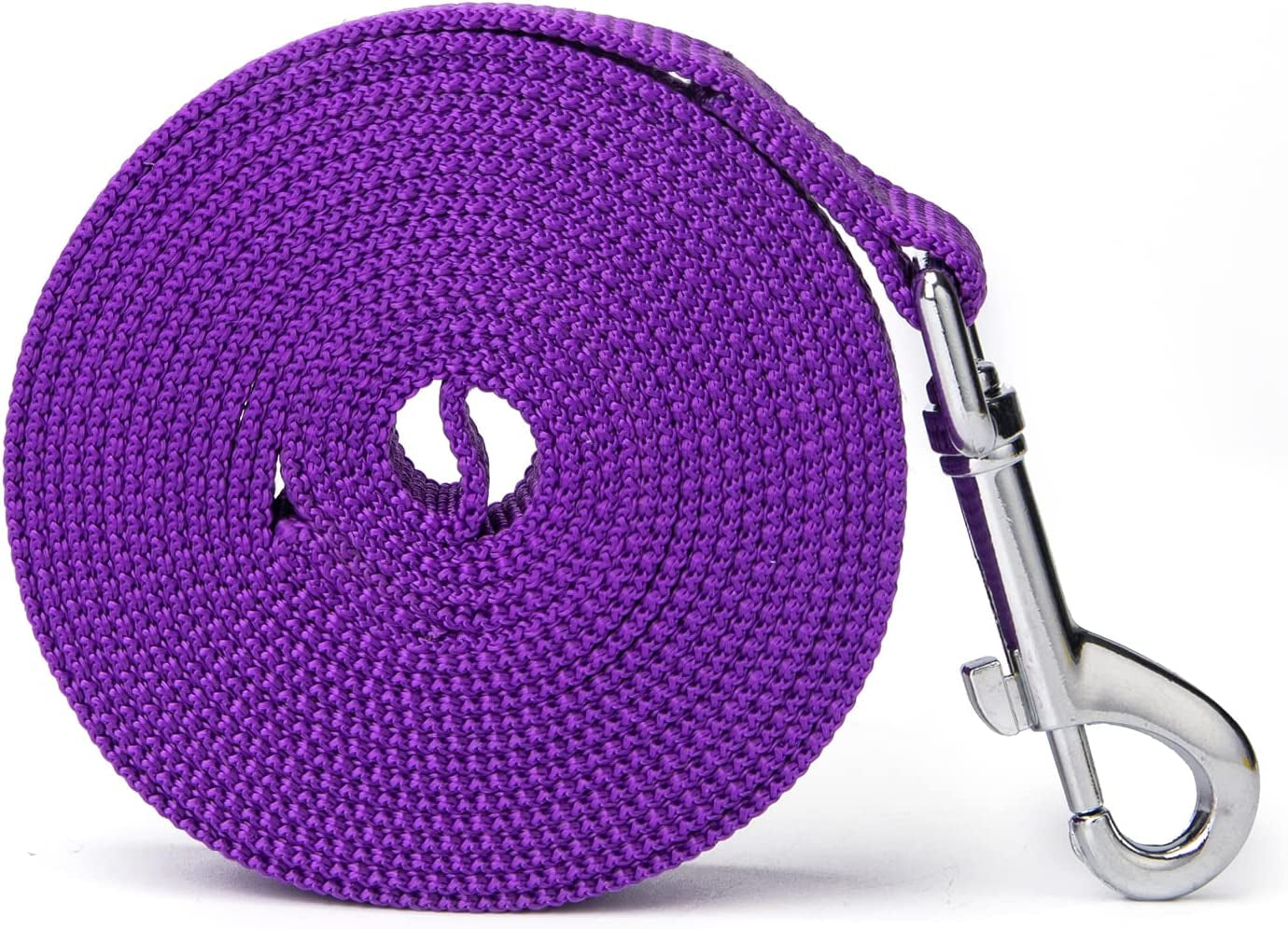 Siumouhoi Strong Durable Nylon Dog Training Leash, Traction Rope, 10 Feet Long, 1 Inch Wide, for Small and Medium Dog (10Feet, Purple)