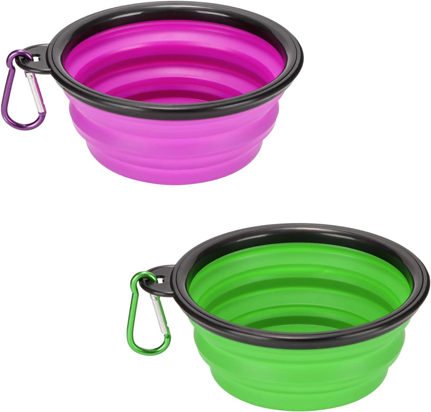 2 Pack Large Size Collapsible Dog Bowl