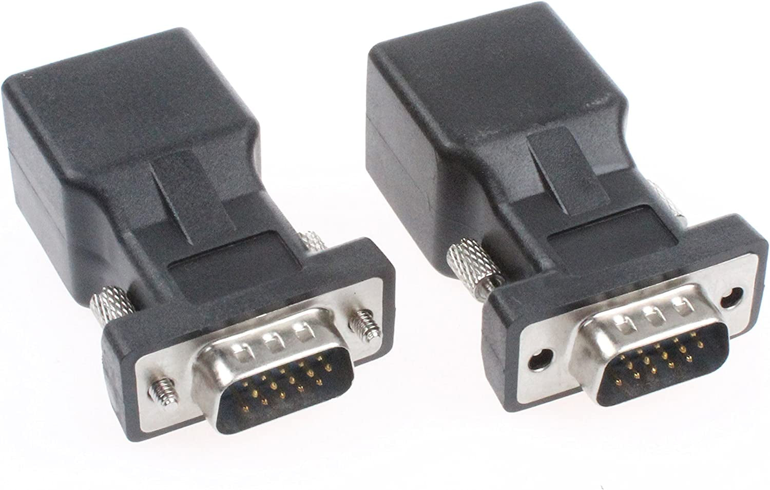 VGA to RJ45 Adapter VGA Extender Cat5 20 Meters Cat6 25 Meters VGA 15 Pin to RJ45 Male Female Network Cable Connector Support 720P 1080I 1080P Analog HD Transmission