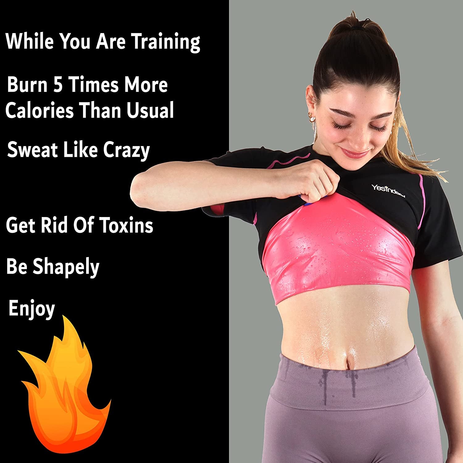 Women's Premium Workout Tank Top Slimming Sauna Vest for Body Shaping, Weight Loss, & Detox