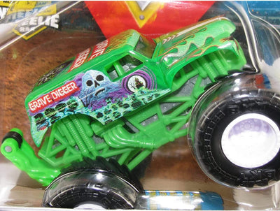 Monster Jam 2021 Spin Master 1:64 Diecast Monster Truck with Wheelie Bar: Shear Madness Grave Digger