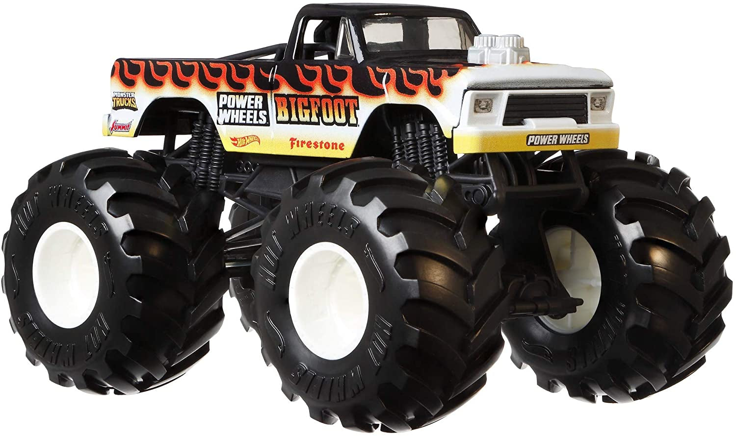 Hot Wheels Monster Truck 1:24 Scale Taxi Vehicle with Giant Wheels for Kids Age 3 to 8 Years Old Great Gift Toy Trucks Large Scales