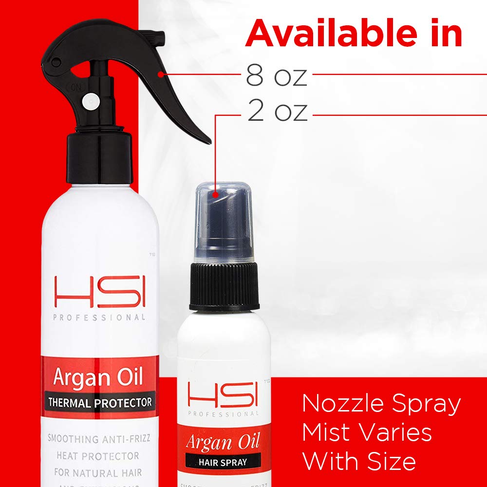 HSI PROFESSIONAL Argan Oil Heat Protector | Protect up to 450º F from Flat Irons