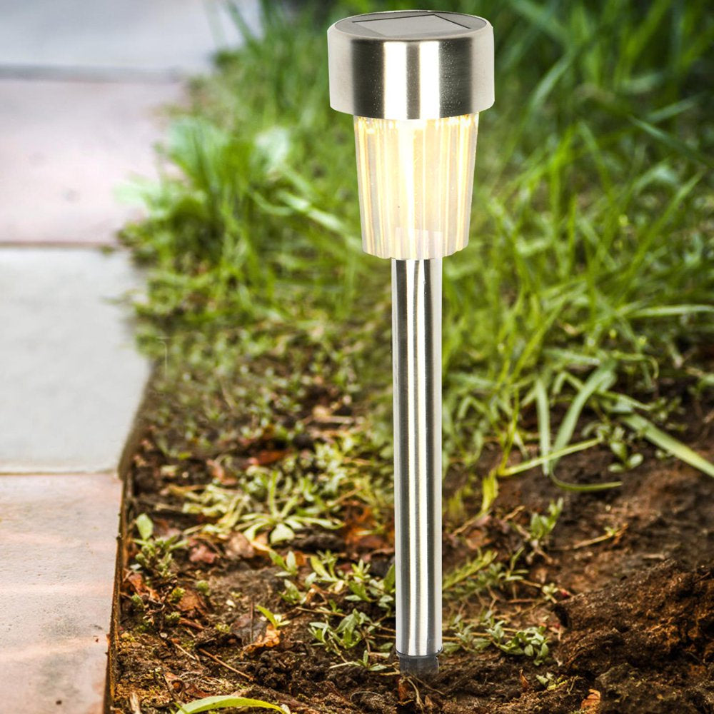 24 Pack Stainless Steel LED Solar Light