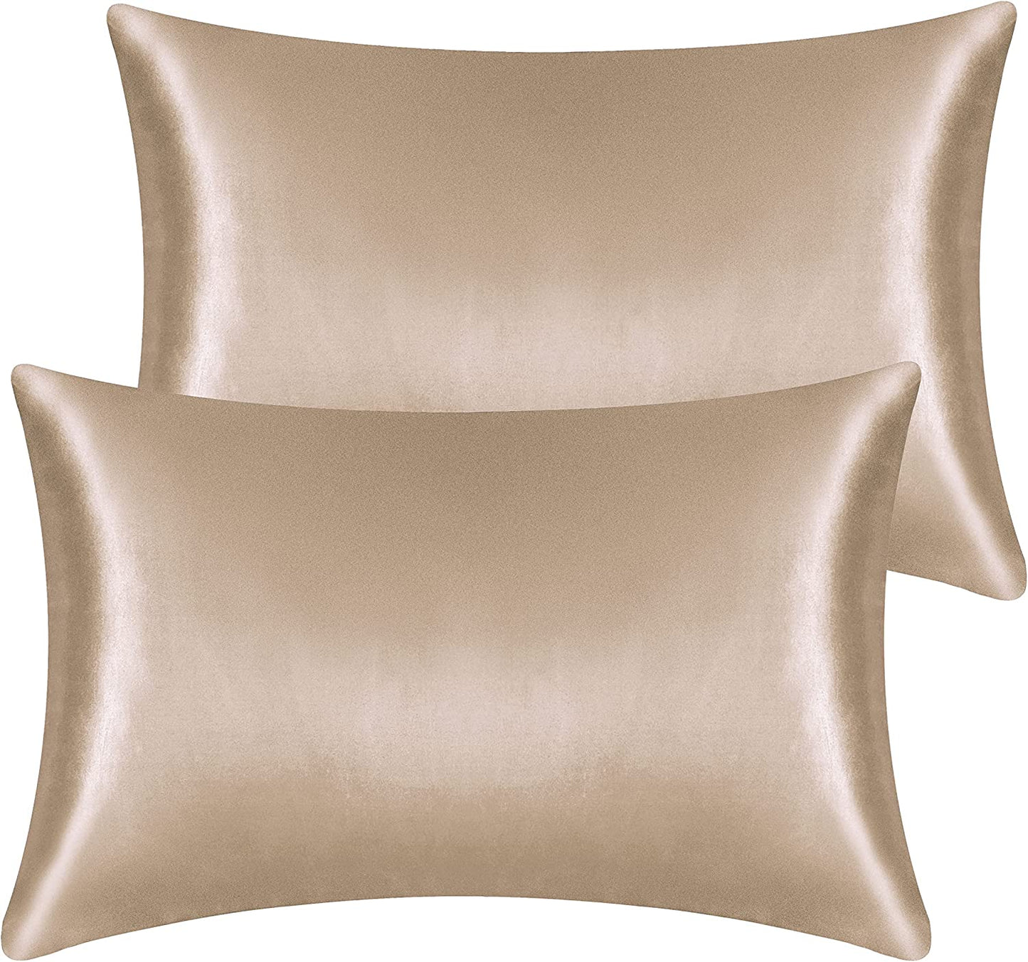 2 Pack Satin Silk Pillowcases for Hair and Skin