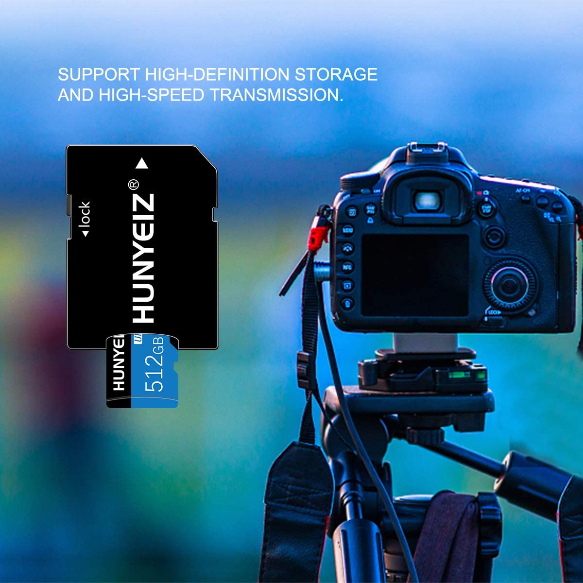 512GB Microsdxc High Speed Transfer Micro SD Card with Adapter for Dash Cams, Action Camera, Surveillance & Security Cams