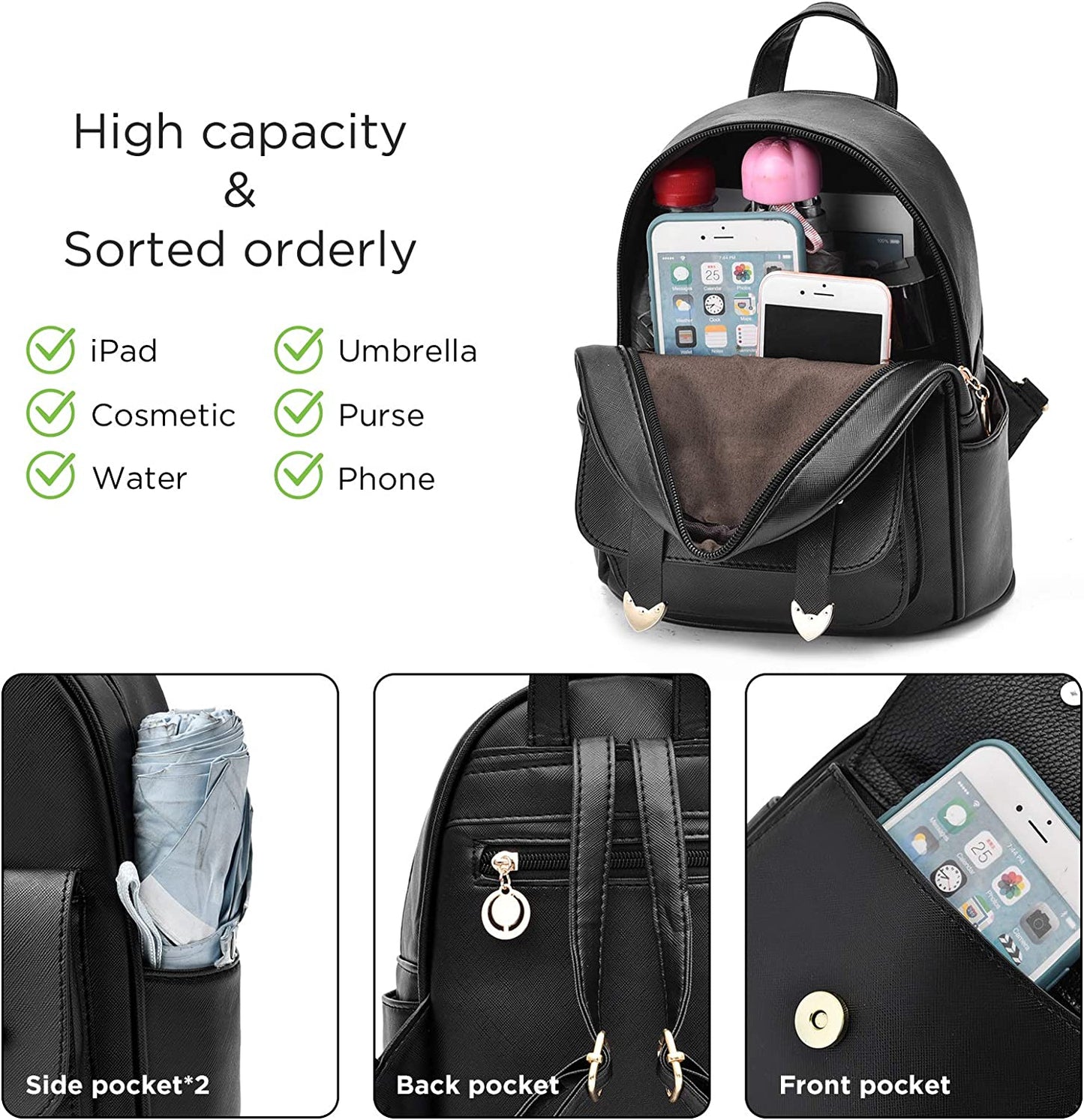  Mini Backpack Purse for Women