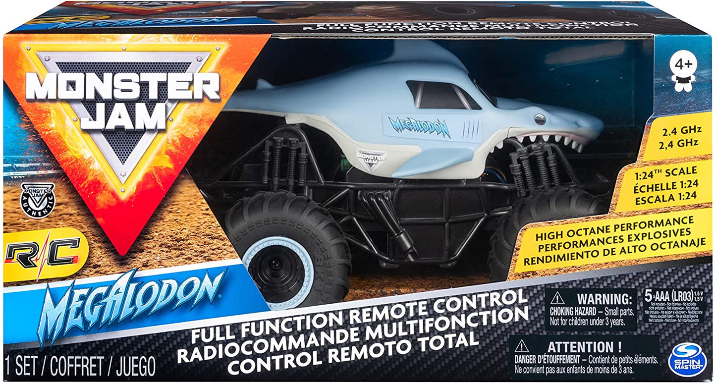 Monster Jam 6044952 Remote Control Megalodon 1:24 Scale Truck