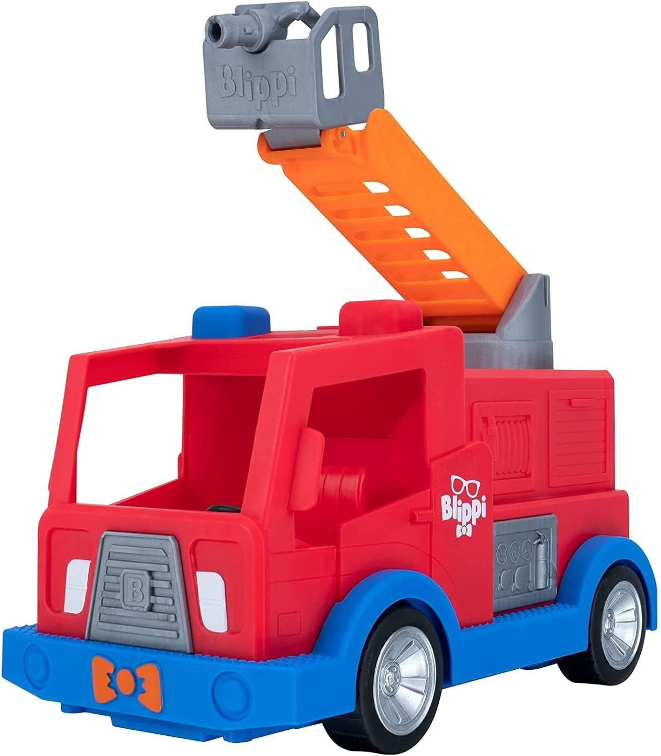 Blippi Fire Truck - Fun Freewheeling Vehicles with Freewheeling Features Including 3 Firefighter and Fire Dog, Sounds and Phrases - Educational Vehicles for Toddlers and Young Kids