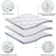 Extra Thick Waterproof Mattress Pad Twin Size Mattress Protector Bed Cover 8-21" Deep Pocket Cooling Quilted Fitted Pillow Top Mattress Topper