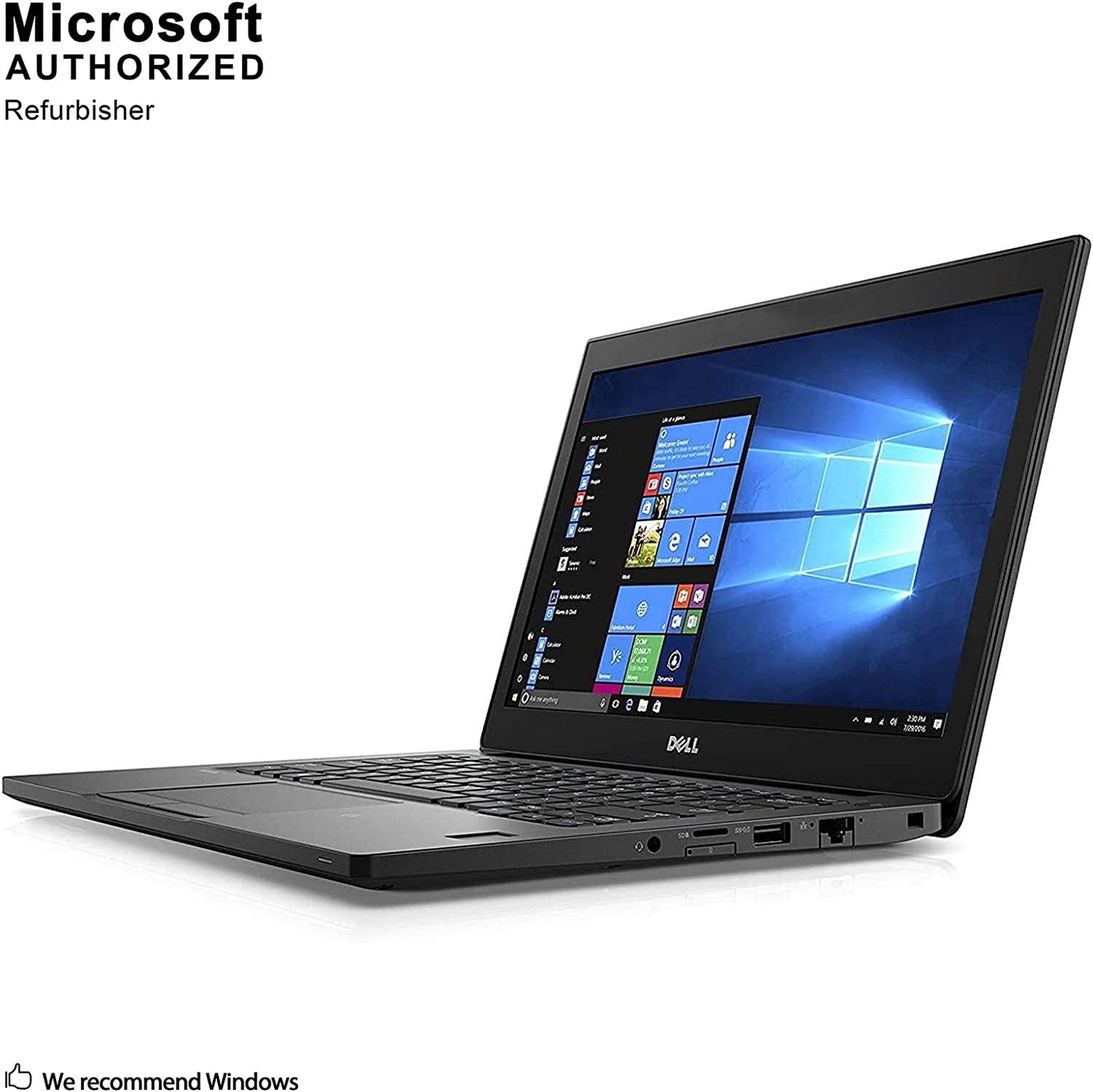 Dell Latitude 7280 Business Laptop,12.5In HD, Intel Core I5 -7300U 2.60Ghz, 8GB DDR4, 256GB SSD, Windows 10 Pro 64 (Renewed)
