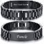 Watch Band Stainless Steel Link Bracelet Personalized Engraved DAD Jewelry Gift for Men DAD Father