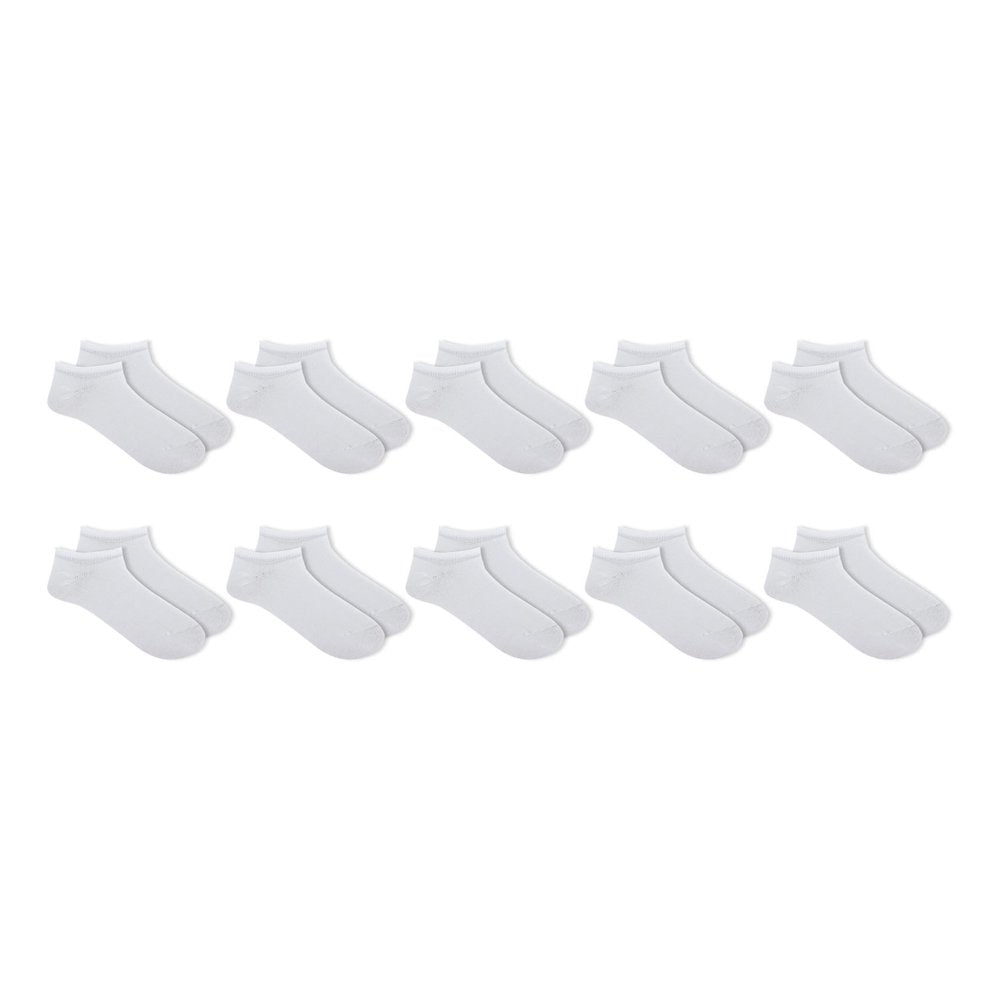 Athletic Works Women'S Cushioned No Show Socks 10 Pack 