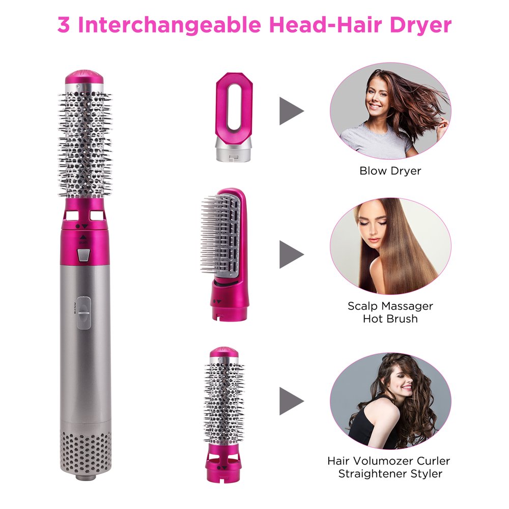 5 in 1 Hair Dryer Brush with Hair Volumizer