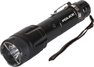Aluminum Series 59 Billion Stun Gun - Rechargeable with LED Tactical Flashlight, Black