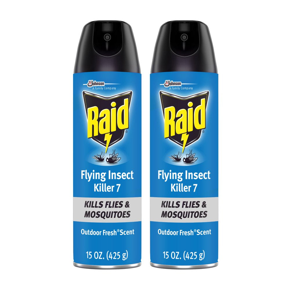 Raid Flying Insect Killer 7, 15 Oz, 2 Ct