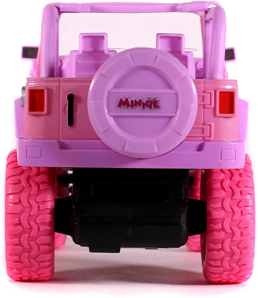 Disney Junior 1:16 Minnie Jeep Wrangler RC Remote Control Truck, 2.4 Ghz Pink, Toys for Kids and Adults