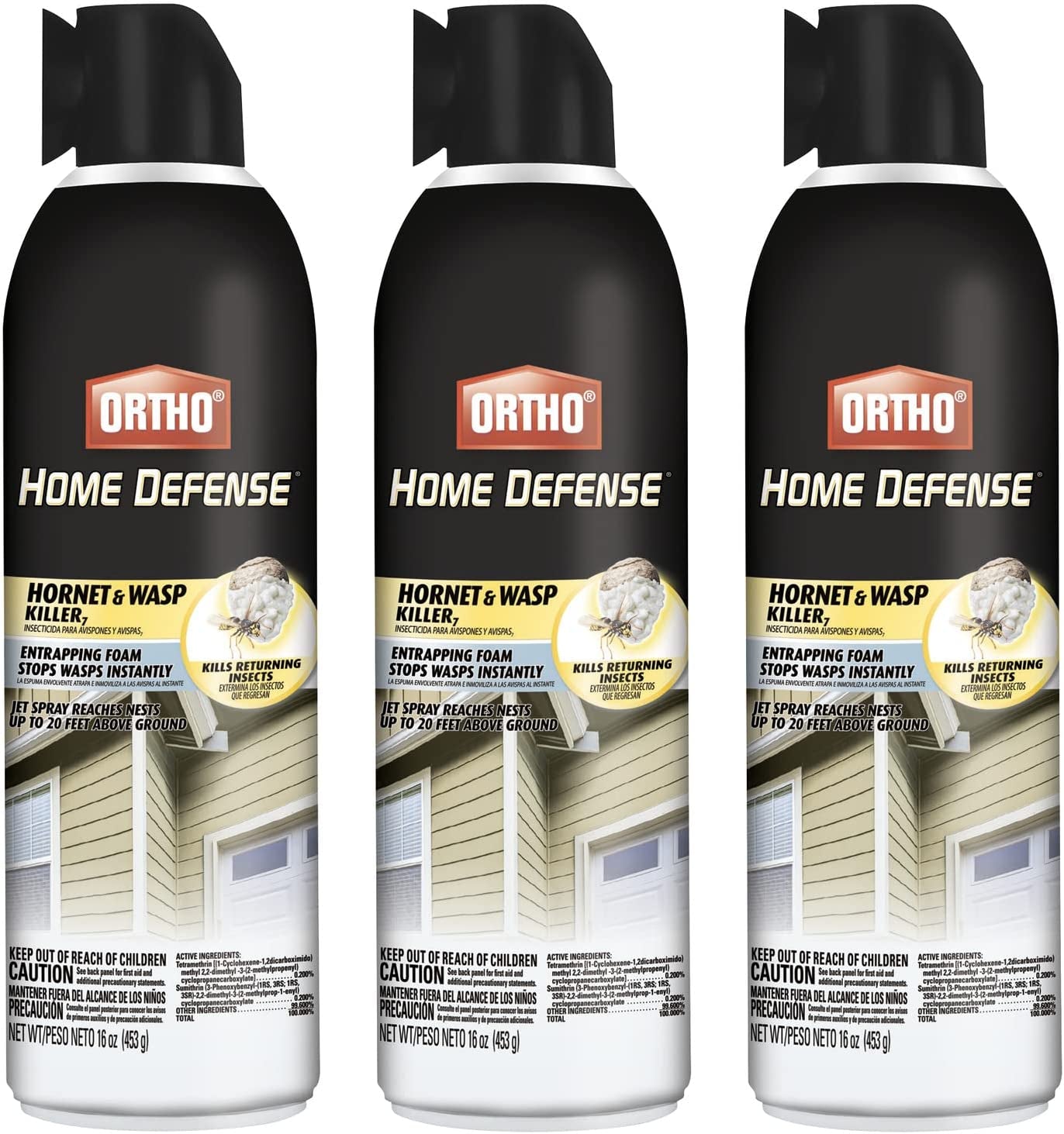 Ortho Home Defense Hornet & Wasp Killer7 - Sprays 20 ft. Above Ground (3-Pack)