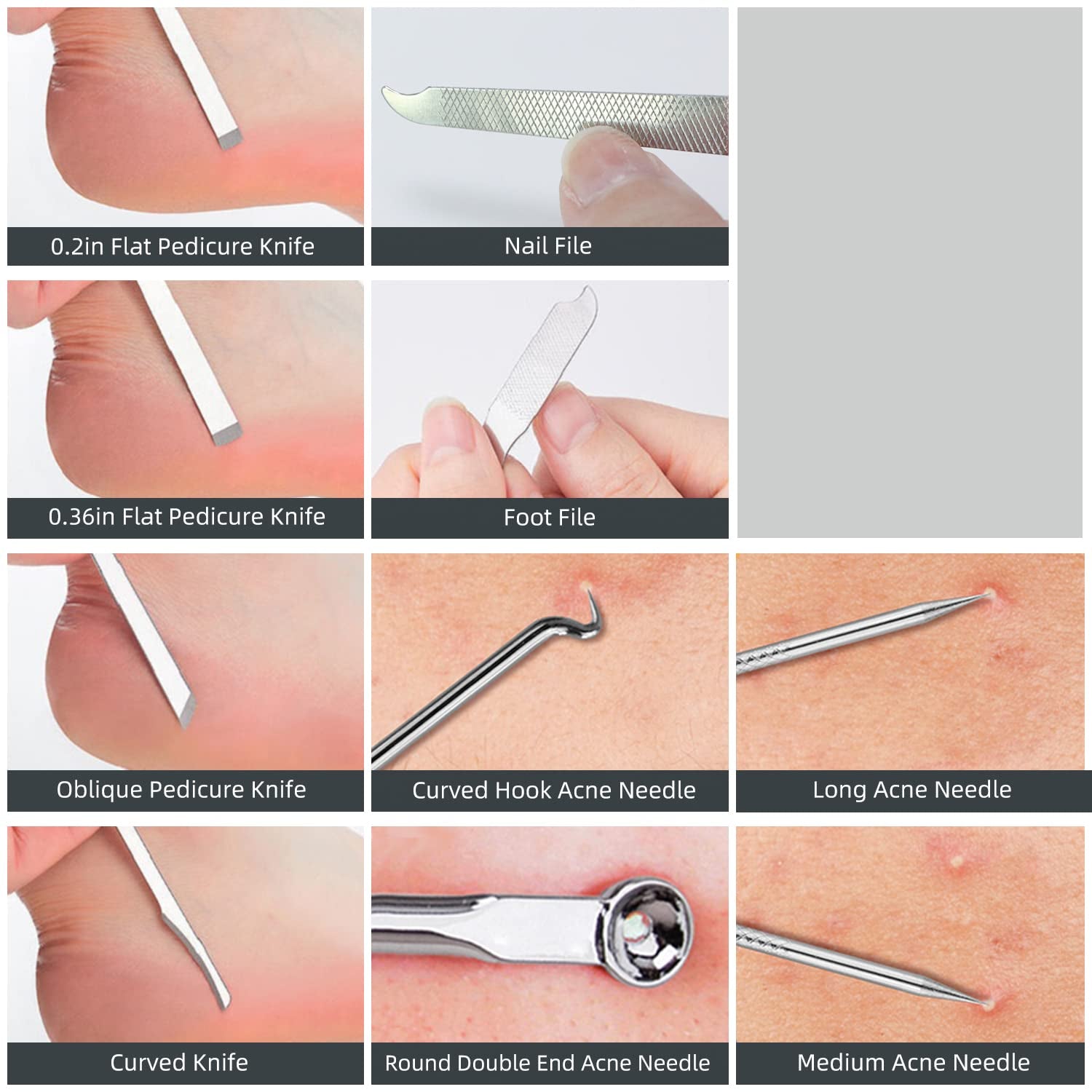 30Pcs Stainless Steel Manicure Set Nail Kit Professional Nail Clipper Set, Portable Manicure Kit Pedicure Kit Nail Care Kit