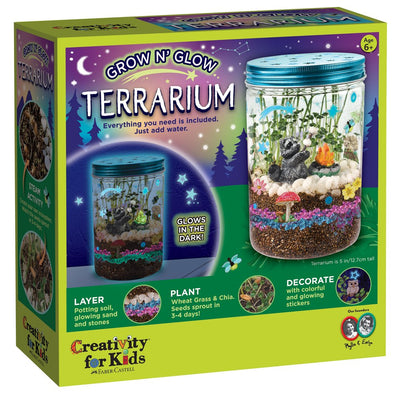 Creativity for Kids Grow N’ Glow Terrarium – Child Craft Activity for Boys and Girls