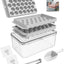 Round Ice Trays for Freezer with Lid and Bin
