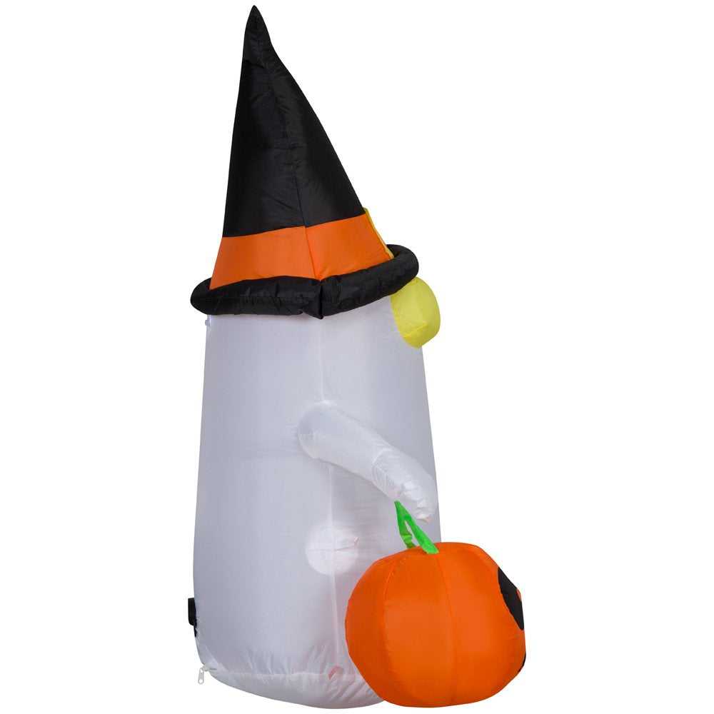 Airblown Inflatables 3.5FT Tall Halloween Inflatable Cute Ghost with Witch Hat