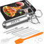 Meat Injector, Stainless Steel Marinade Injector Syringe for BBQ Grill and Turkey, 2 Ounce Syringe with 3 Needles, Easy to Use and Clean