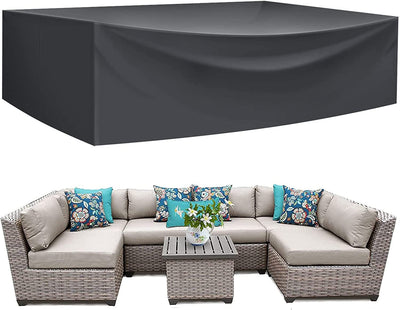 Outdoor Furniture Covers Waterproof, Patio Sectional Sofa Set Covers, All Season Protection 420D Heavy Duty, Outdoor Table Set Cover 