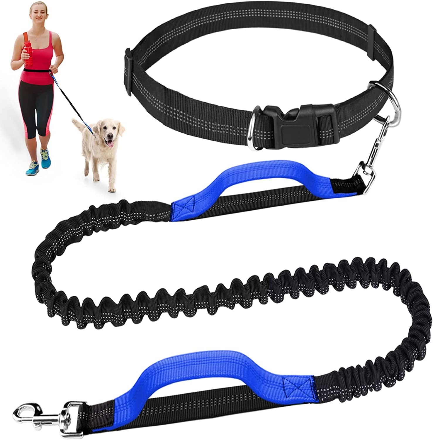 Hands Free Dog Leash for Running Walking Jogging Training Hiking