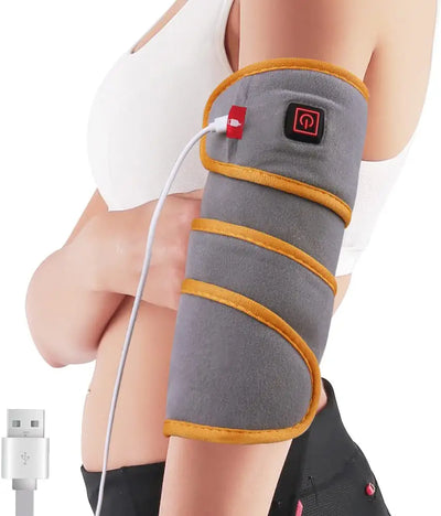 Arm Heating Pad Wrap for Pain Relief, USB Flexfit Elbow Sleeve Heating Pad for Multiple Areas of the Body - Wrist Knee Leg, 3 Heat Settings with Auto-Off 37 X 3.5"
