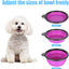 2 Pack Large Size Collapsible Dog Bowl