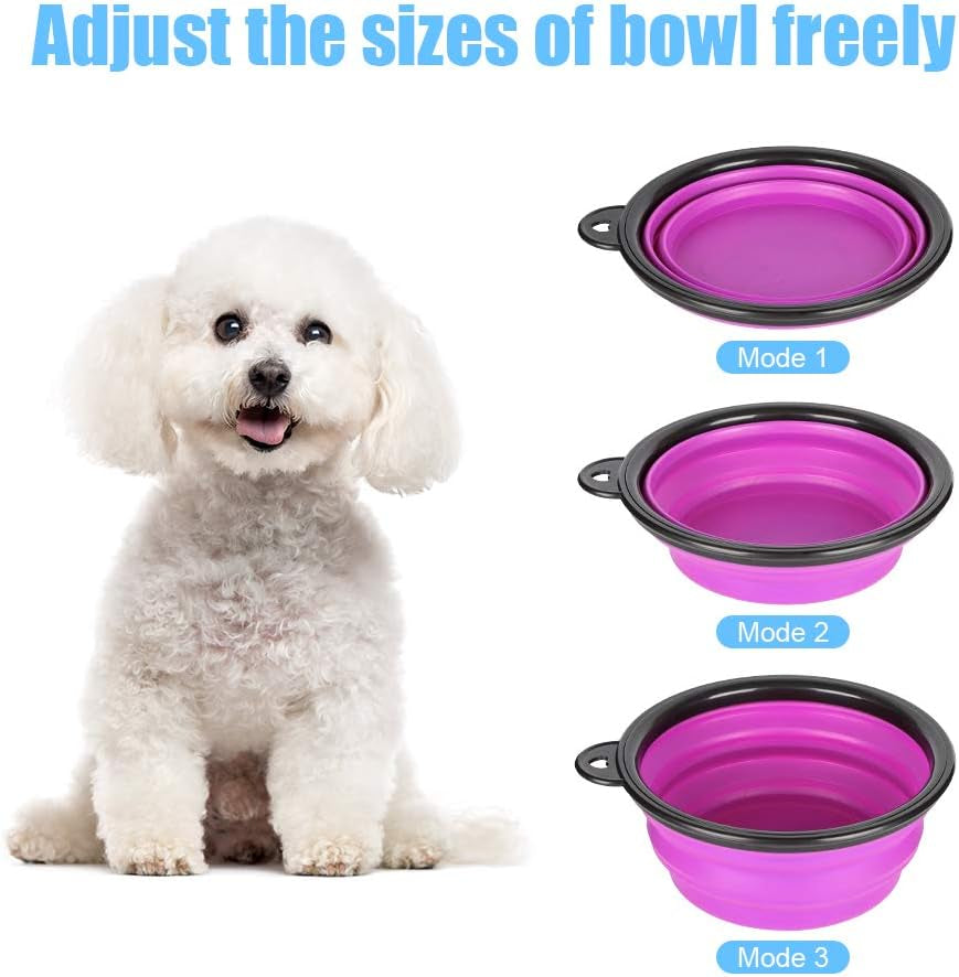 2 Pack Large Size Collapsible Dog Bowl