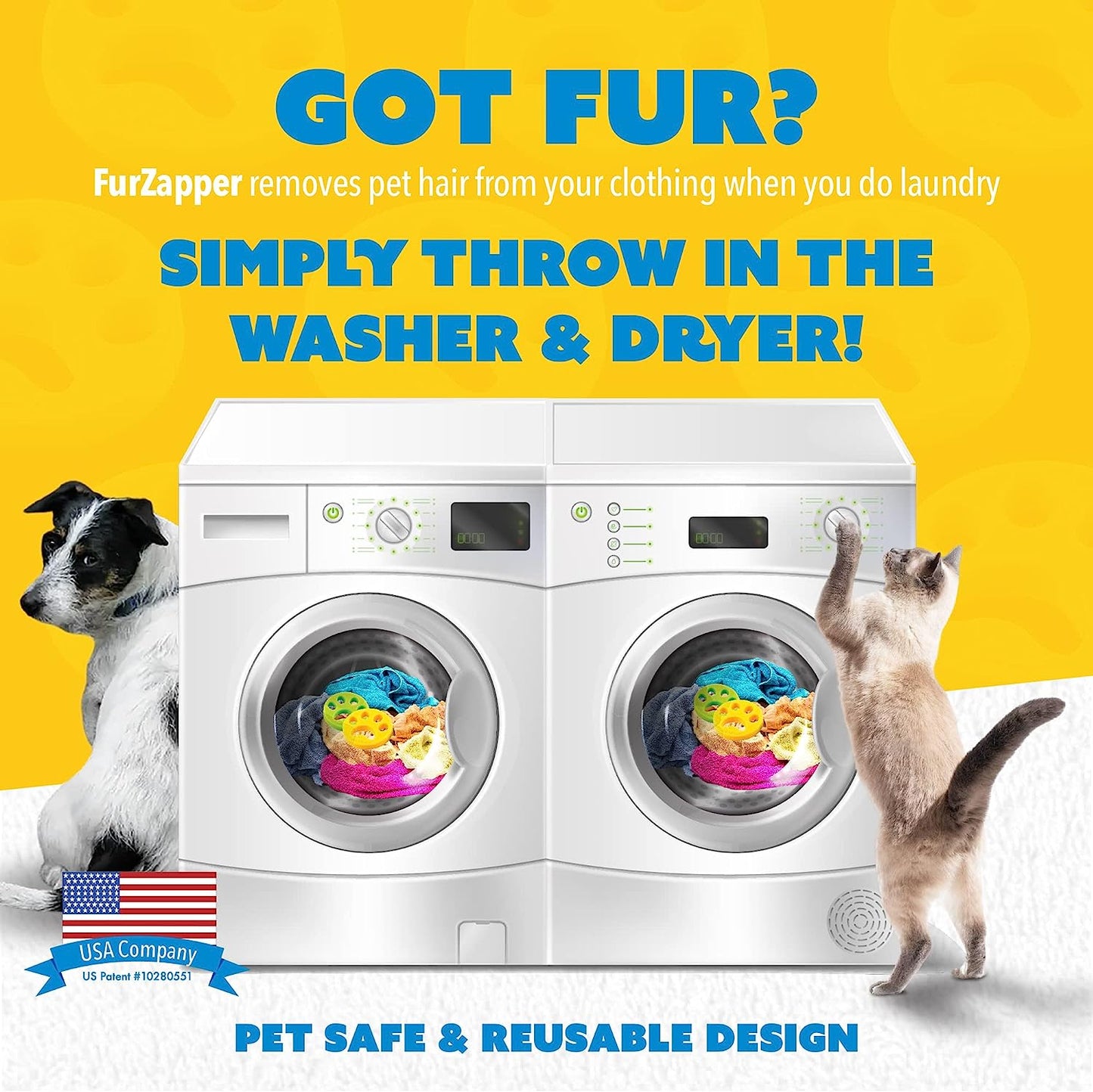 Pet Hair Remover for Laundry, 2 Count