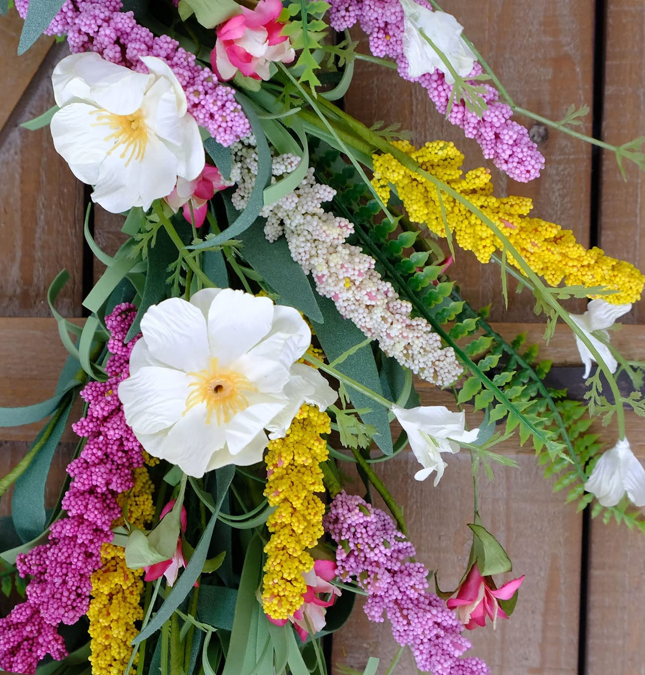  Daisy Flower Wreath 20inch 