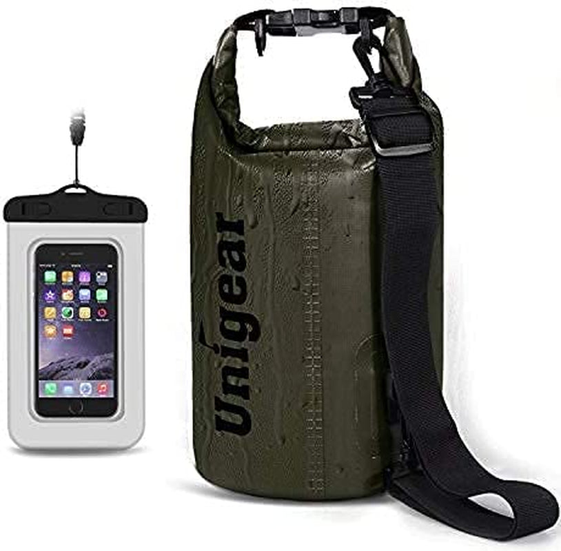 Dry Bag Waterproof, Floating and Lightweight Bags for Kayaking, Boating, Fishing, Swimming and Camping with Waterproof Phone Case