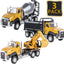3 Pcs Diecast Engineering Construction Truck Toys Dump Truck Digger Mixer Truck Vehicles Set Pull Back Car Toys 1/50 Scale Metal Model Toy Cars Kids Construction Toys for Boys Girls