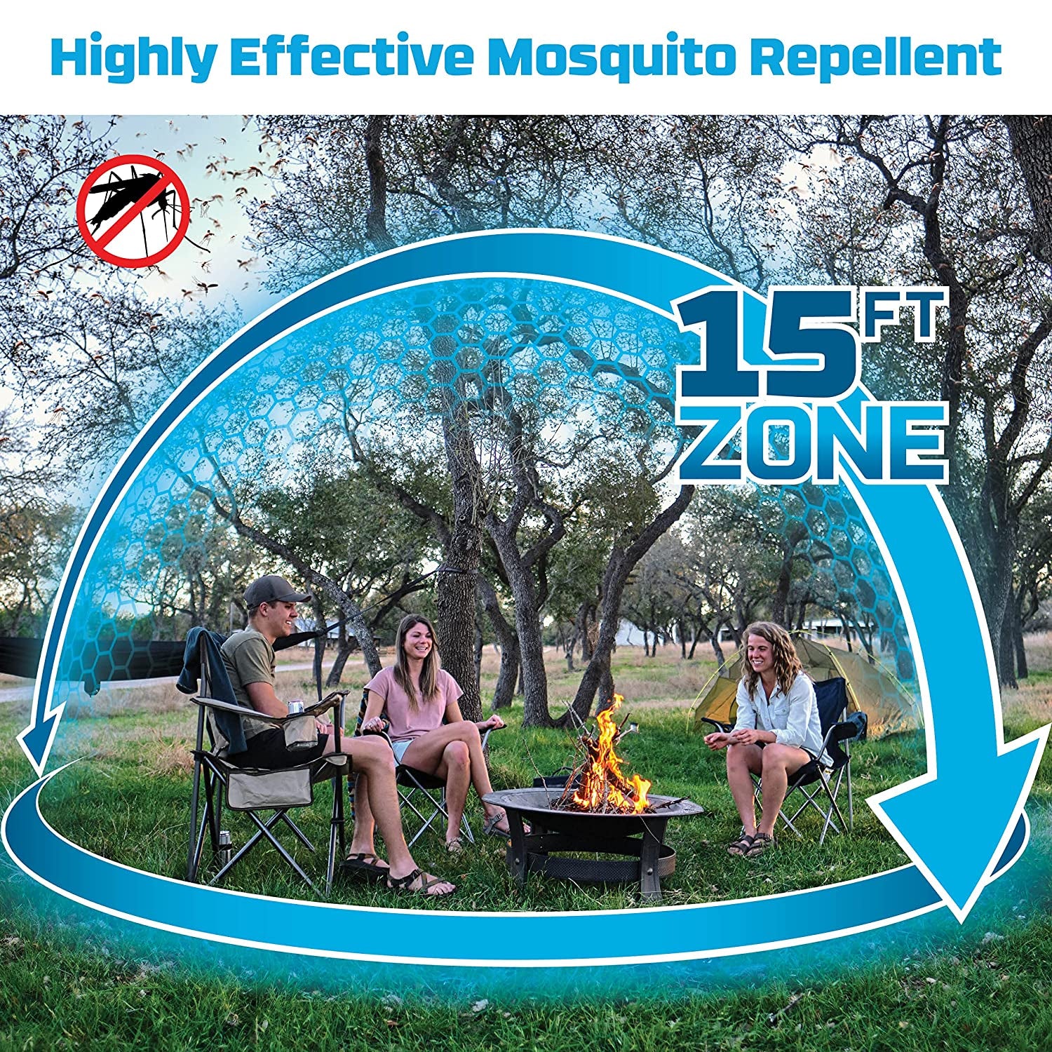 Thermacell MR300 Portable Mosquito Repeller, Green; Effective Mosquito Repellent; Includes 12 Hours of Refills; No Spray, No DEET, No Open Flame; Scent-Free Bug Spray Alternative