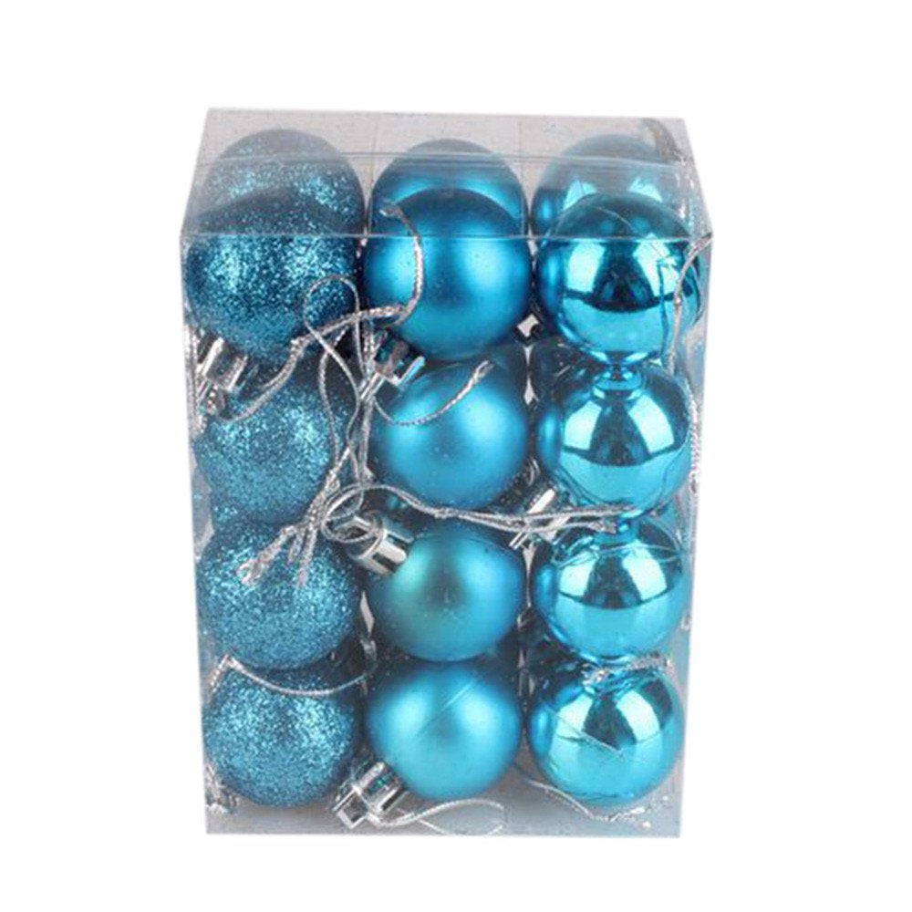 24Pcs Christmas Balls Ornaments for Xmas Christmas Tree - Shatterproof Christmas Tree Decorations Hanging Ball for Holiday Wedding Party Decoration