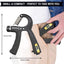  Hand Gripper Grip Strength Trainer Forearm Finger Strengthener | Set of 2 or Set of 5 | exercieser Home Workout Equipment