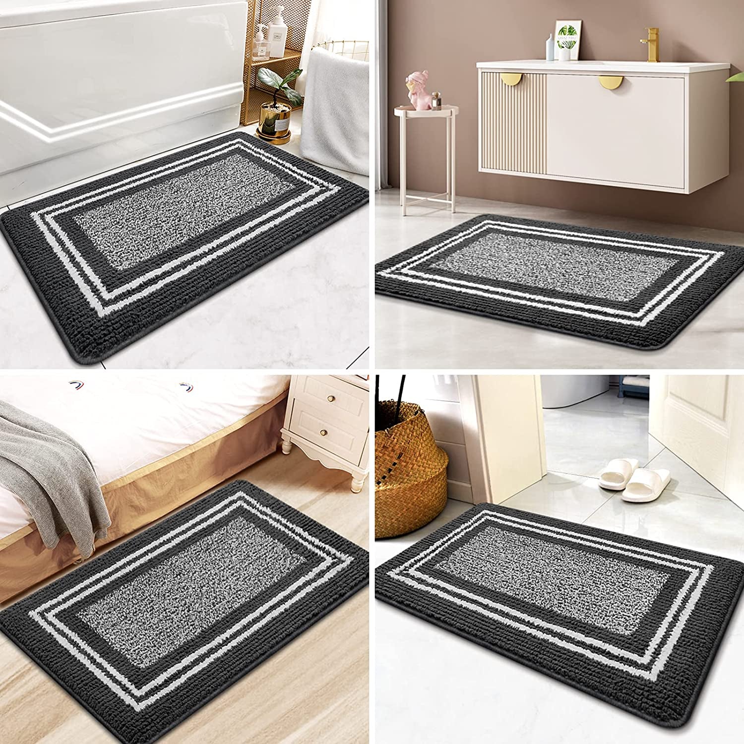  Bathroom Rugs Bath Mat,24"x36"