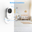 Mini Smart Home Camera, 1080P 2.4G Wifi Security Camera Wide Angle Nanny Baby Pet Monitor with Two Way Audio, Cloud Storage, Night Vision, Motion Detection