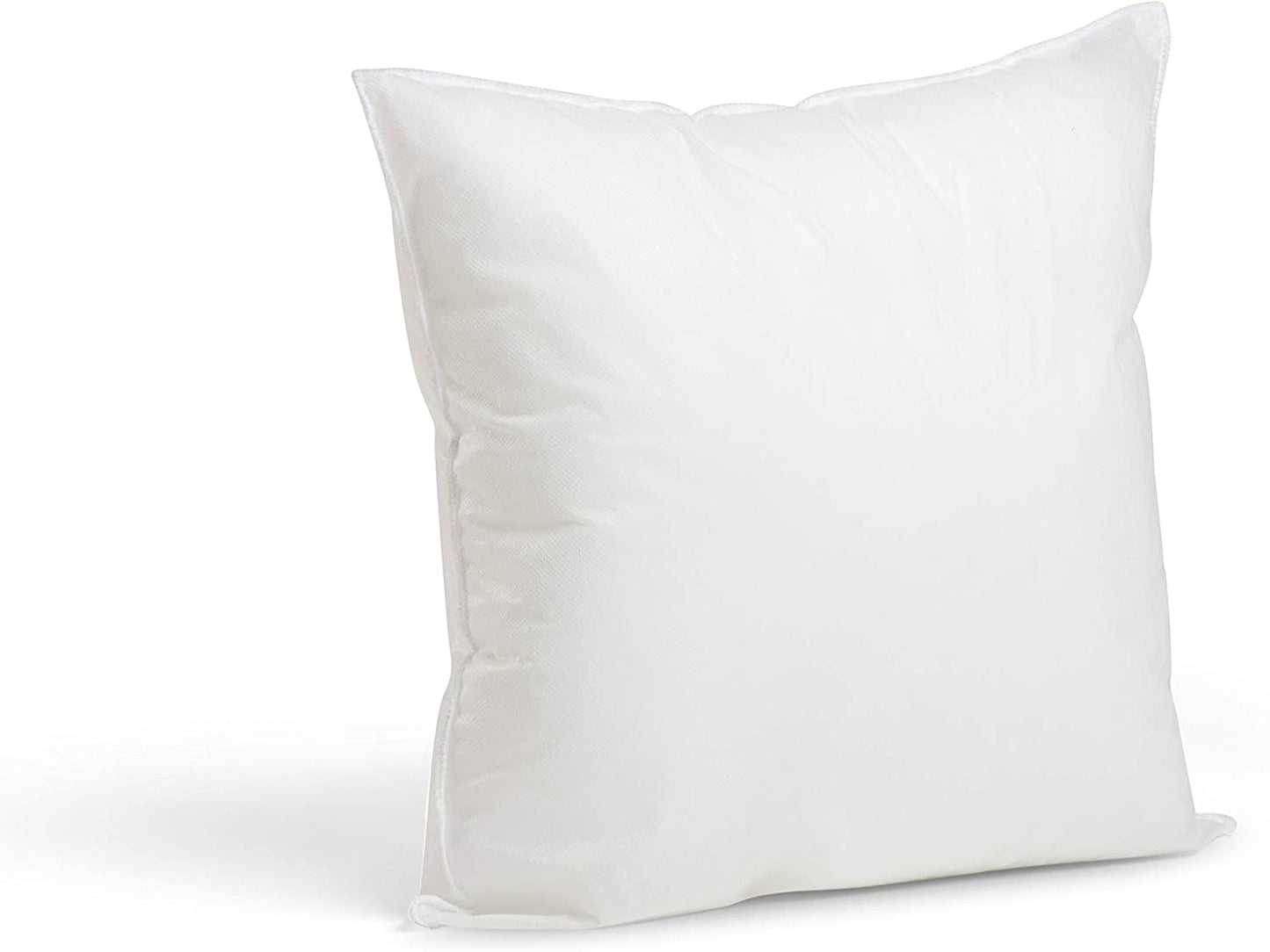 Foamily Premium Hypoallergenic Stuffer Pillow Insert Sham Square Form Polyester, 12" L X 12" W, Standard/White